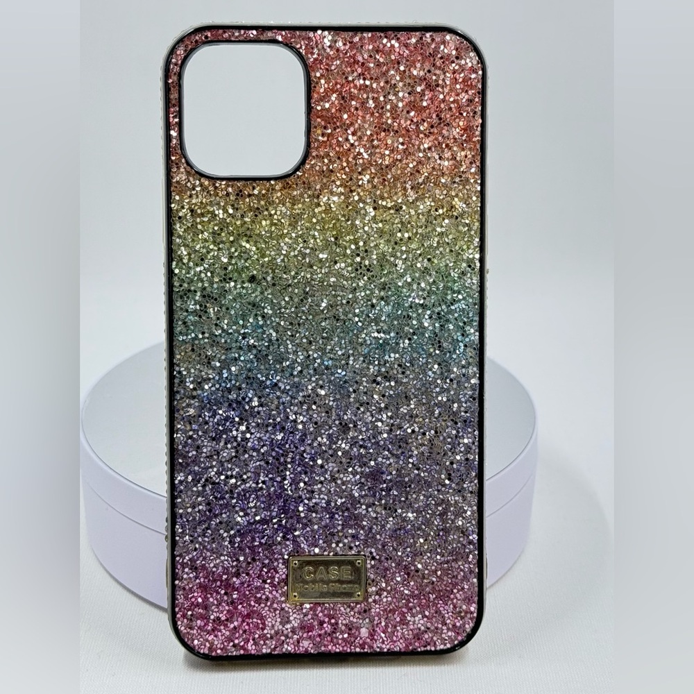 Beautiful Rainbow Glitter Phone Case with Sleek Design for IPhone 11 Pro Max